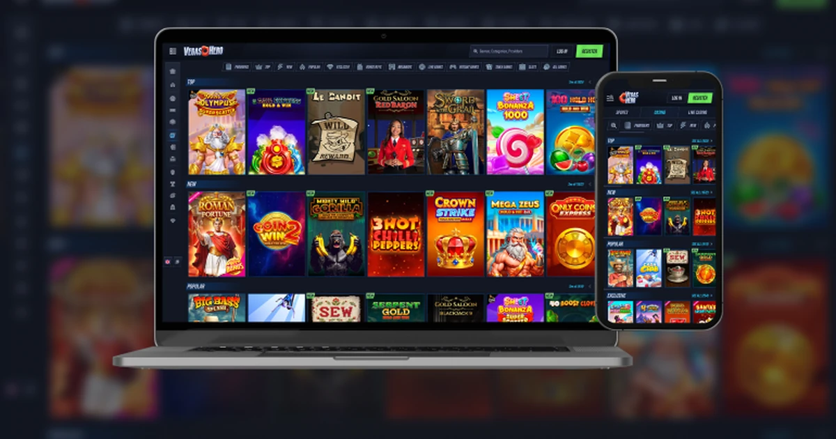 Jeu sur mobile depuis le casino VegasHero